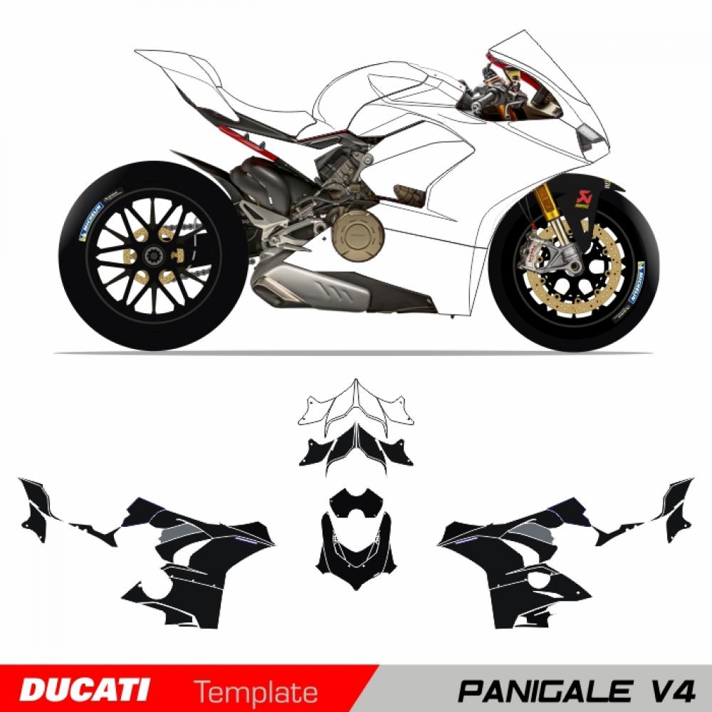 Ducati Panigale V4 Template Schnittvorlage Cutcontour
